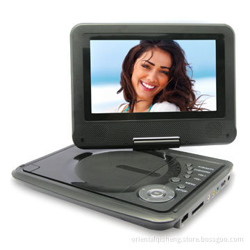 7-inch Portable DVD Player with USB and Card Reader, TV Tuner and Game Function